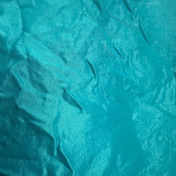 Chico's Aqua Teal Blue 3/4 Sleeve Nylon Blazer Jacket Women's Size 3 - Picture 8 of 8